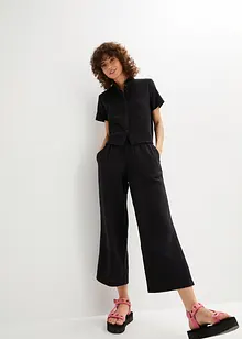 Kalhoty Culotte z bavlněného mušelínu, bonprix