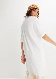 Dlouhá oversize halenka z bavlněného mušelínu, bonprix