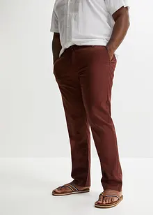 Chino kalhoty s podílem lnu, Regular Fit Straight, bonprix