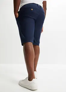 Chino bermudy s podílem lnu, se šňůrkou, Regular Fit, bonprix
