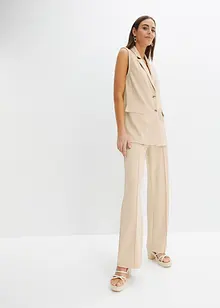 Kalhoty bez zapínání, z pevného interlocku, bonprix