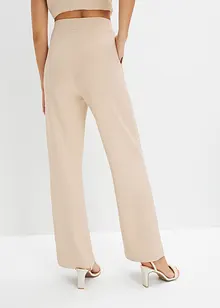 Kalhoty bez zapínání, z pevného interlocku, bonprix