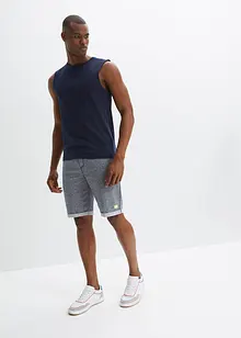 Teplákové bermudy se vzhledem denimu, bonprix