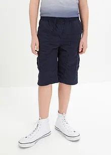 Cargo bermudy bez zapínání, z čisté bavlny, Regular Fit, bonprix