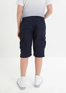 Cargo bermudy bez zapínání, z čisté bavlny, Regular Fit, bonprix