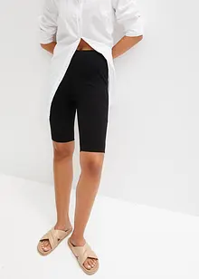 Pohodlné krátké legíny z žebrovaného žerzeje High Waist, bonprix