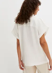 Mušelínová halenka s krátkým rukávem, bonprix