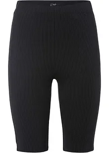 Krátké legíny z žebrovaného žerzeje, High Waist, bonprix
