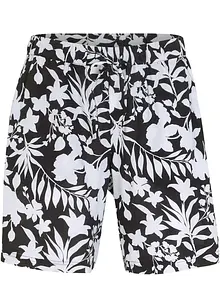 Široké viskózové šortky s pohodlným pasem, High Waist, bonprix