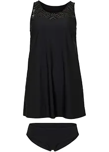 Dlouhé tankiny s krajkou, rychleschnoucí (2dílná souprava), bonprix