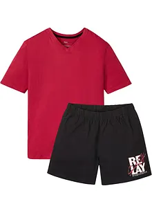 Krátké pyžamo s organickou bavlnou (2dílná souprava), bonprix