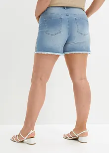 Džínové šortky Mid Waist, bonprix