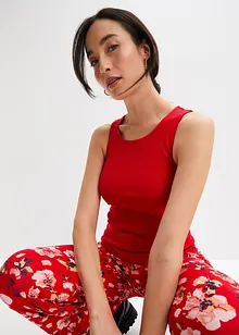 Žebrovaný top z čisté organické bavlny (2 ks v balení), bonprix