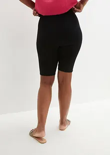 Pohodlné krátké legíny z žebrovaného žerzeje High Waist, bonprix