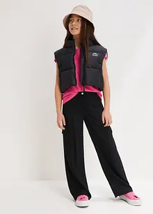 Široké cargo kalhoty ze splývavé viskózy, bonprix