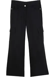 Široké cargo kalhoty ze splývavé viskózy, bonprix