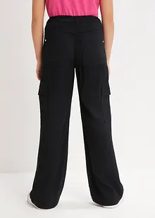 Široké cargo kalhoty ze splývavé viskózy, bonprix