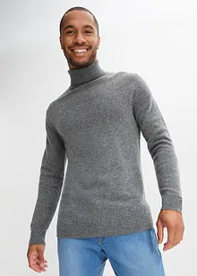 Vlněný svetr s podílem Good Cashmere Standard® a rolákovým límcem, bonprix