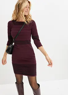 Pletené šaty ze splývavé viskózové směsi, bonprix