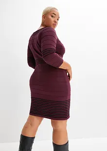 Pletené šaty ze splývavé viskózové směsi, bonprix