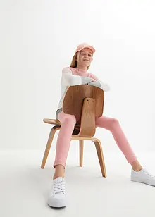 Legíny z elastické směsi s organickou bavlnou (3 ks v balení), bonprix