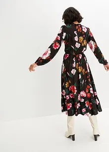 Midi šaty ze splývavé viskózy, bonprix