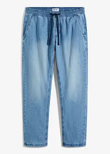 Termo džíny bez zapínání, s flanelovou podšívkou, Regular Fit, Straight, bonprix