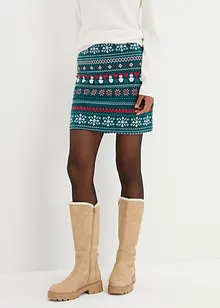 Minisukně s norským vzorem, ze směsi bavlny a elastanu, bonprix