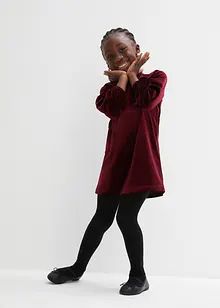 Sametové šaty s volány, bonprix