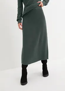 Pletená sukně, lehce zvonová, bonprix