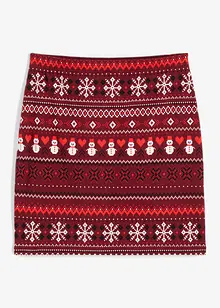 Minisukně s norským vzorem, ze směsi bavlny a elastanu, bonprix
