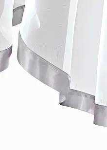 Průhledná zvlněná záclona se saténovou stuhou na lemu a recyklovaným polyesterem, bonprix