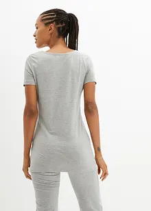 Dlouhé tričko s nápisem (2 ks v balení), bonprix