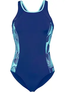 Sporotvní jednodílné plavky s bočními vsadkami, bonprix