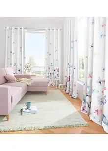 Závěs z mikrovlákna s natištěnými motýly (1 ks), bonprix