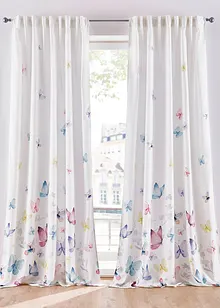 Závěs z mikrovlákna s natištěnými motýly (1 ks), bonprix