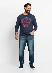 Lehké strečové džíny Slim Fit, Straight, bonprix
