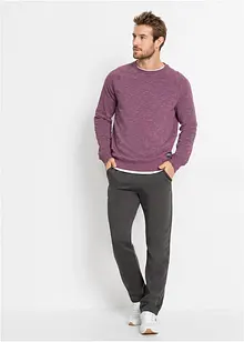 Joggingové kalhoty s rovným spodním okrajem, uvnitř měkce počesané, bonprix