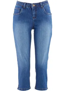 Džíny Slim Fit, Mid Waist, zkrácené, bonprix