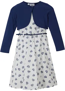 Šaty + bolero + pásek (3dílná souprava), bonprix