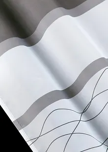 Transparentní záclona s příčnými pruhy (1 ks v balení), bonprix
