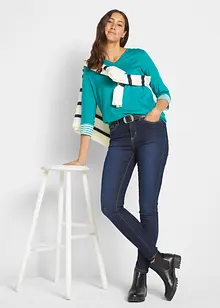 Skinny džíny Mid Waist, strečové, bonprix