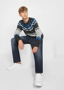 Termo džíny Slim Fit s flísovou podšívkou, Straight, bonprix