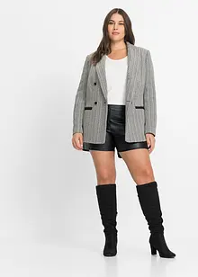 Krátké šortky z umělé kůže, bonprix