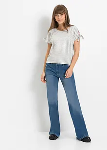 Džíny Bootcut, Mid Waist, organická bavlna, bonprix