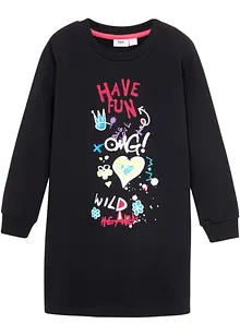 Mikinové šaty, z čisté organické bavlny, bonprix