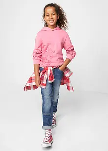 Mikina s kapucí z čisté organické bavlny, bonprix