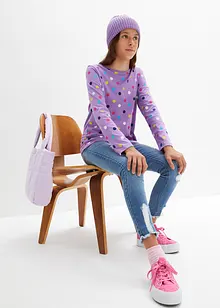 Dívčí tričko s dlouhým rukávem, z čisté organické bavlny (3 ks v balení), bonprix