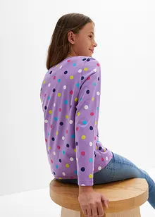 Dívčí tričko s dlouhým rukávem, z čisté organické bavlny (3 ks v balení), bonprix