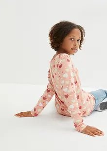 Dívčí tričko s dlouhým rukávem, z čisté organické bavlny (3 ks v balení), bonprix